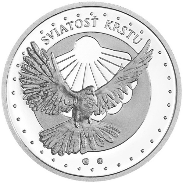 Slovaquie - Médaille argent BE - Baptême – Image 2