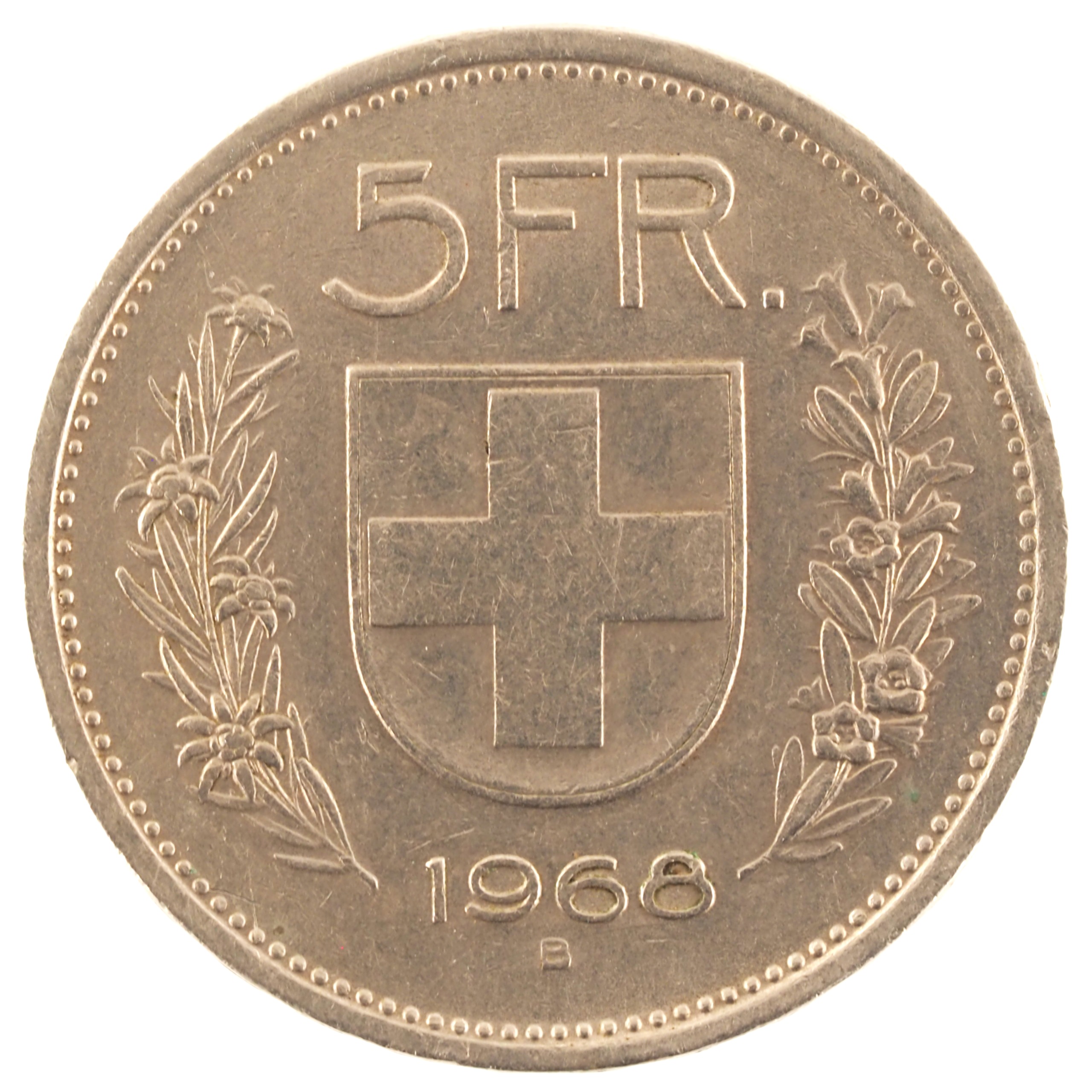 Suisse - Pièce 5 Francs 1968 B cupro-nickel - Berger d'alpage