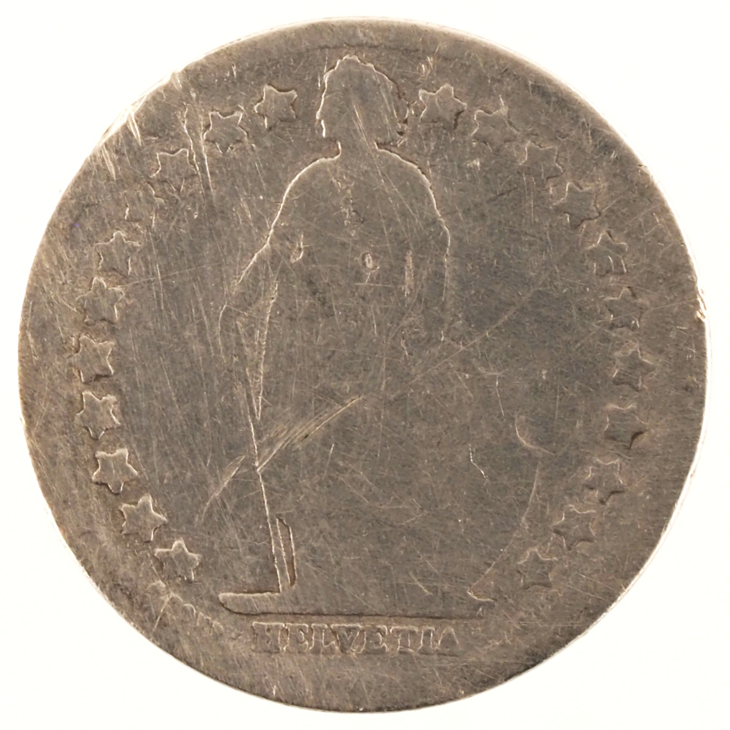 Suisse - Pièce 1/2 Franc 1881 B argent - Helvetia – Image 2
