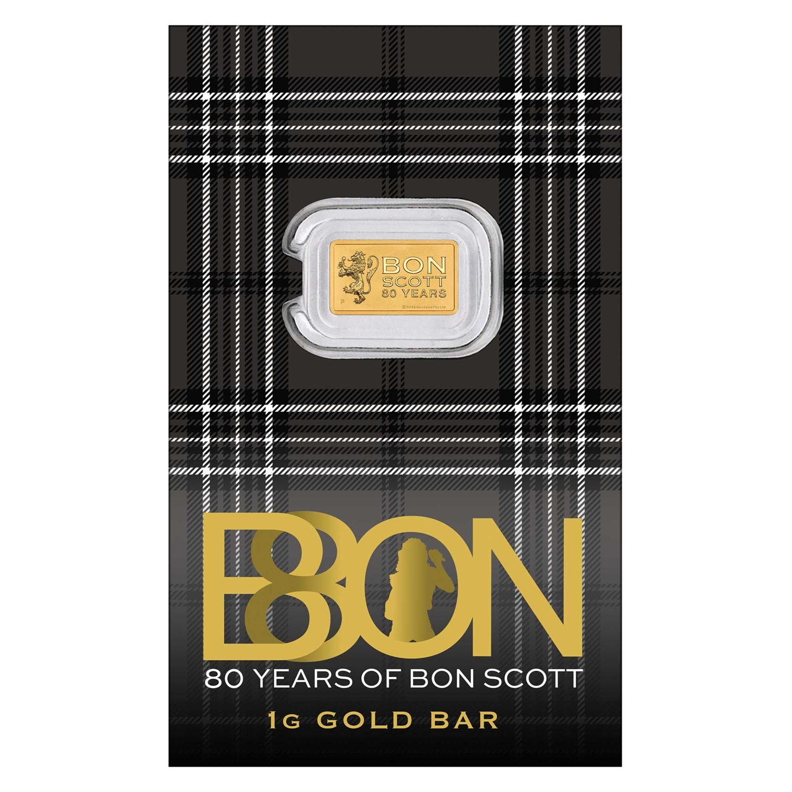 Perth Mint, Australie - Lingot 2026 1 gramme or - Bon Scott – Image 3