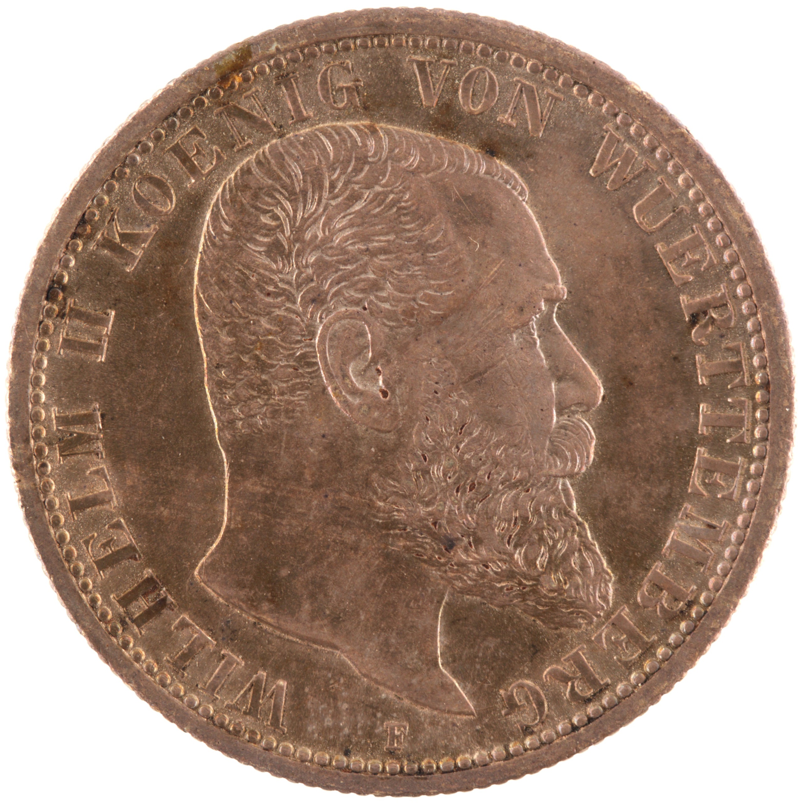 Allemagne - Pièce Zwei Mark 1912 F argent - Guillaume II / Aigle héraldique – Image 2