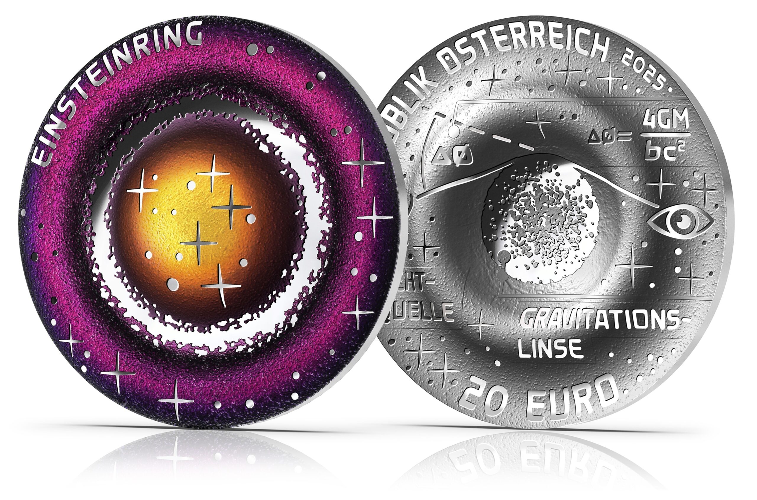 Autriche - Pièce 20 Euro 2025 argent BE - Anneau d'Einstein – Image 5
