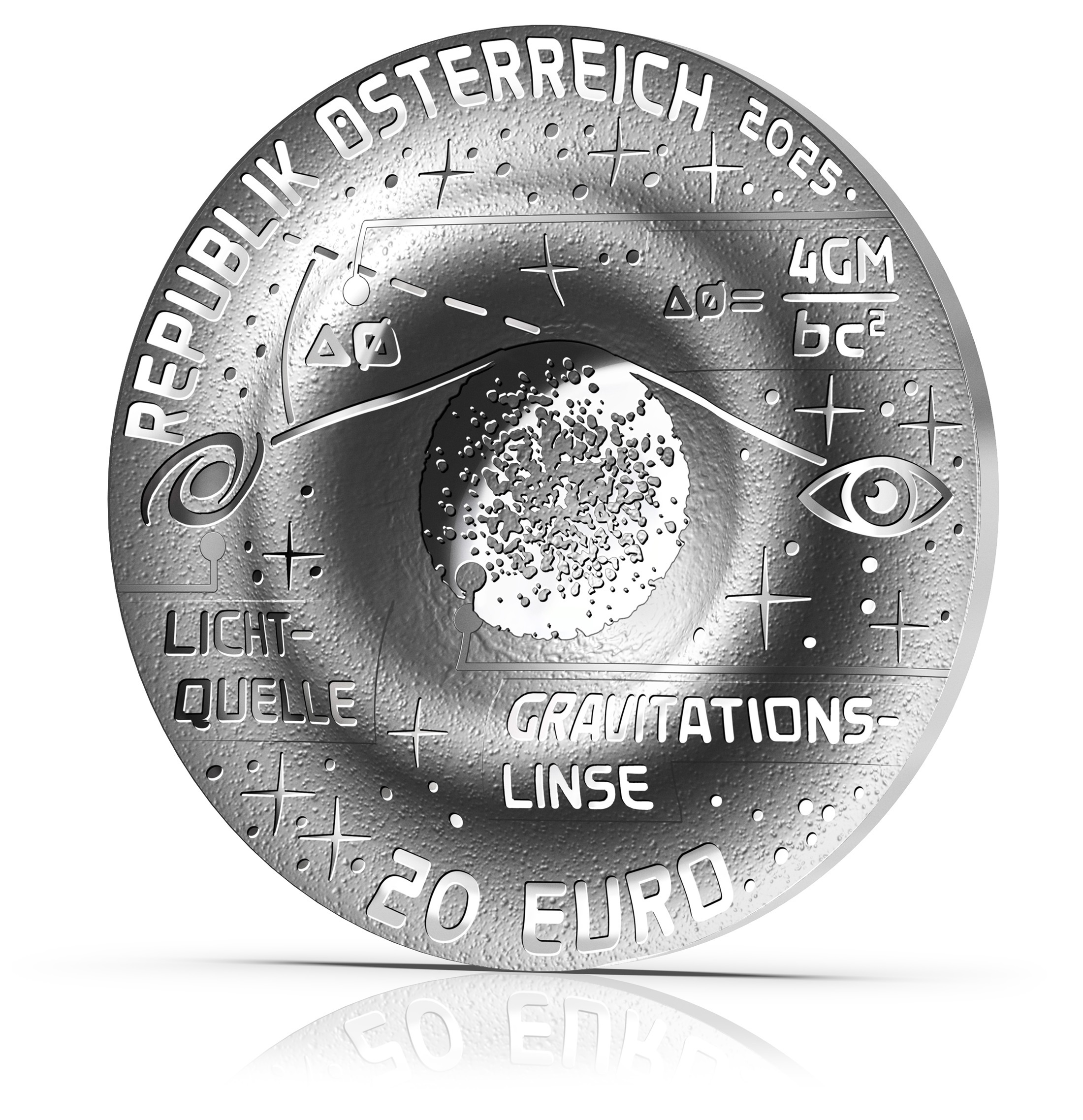 Autriche - Pièce 20 Euro 2025 argent BE - Anneau d'Einstein – Image 8