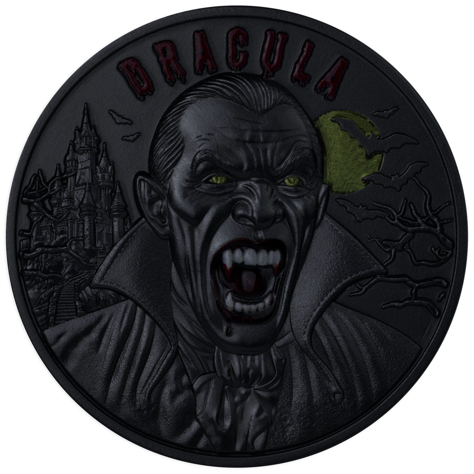 Barbade - Pièce 5 Dollars 2 onces argent Antique - Dracula – Image 6
