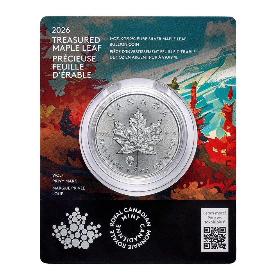 Canada - Pièce 5 Dollars 2026 1 once argent - Feuille d'érable