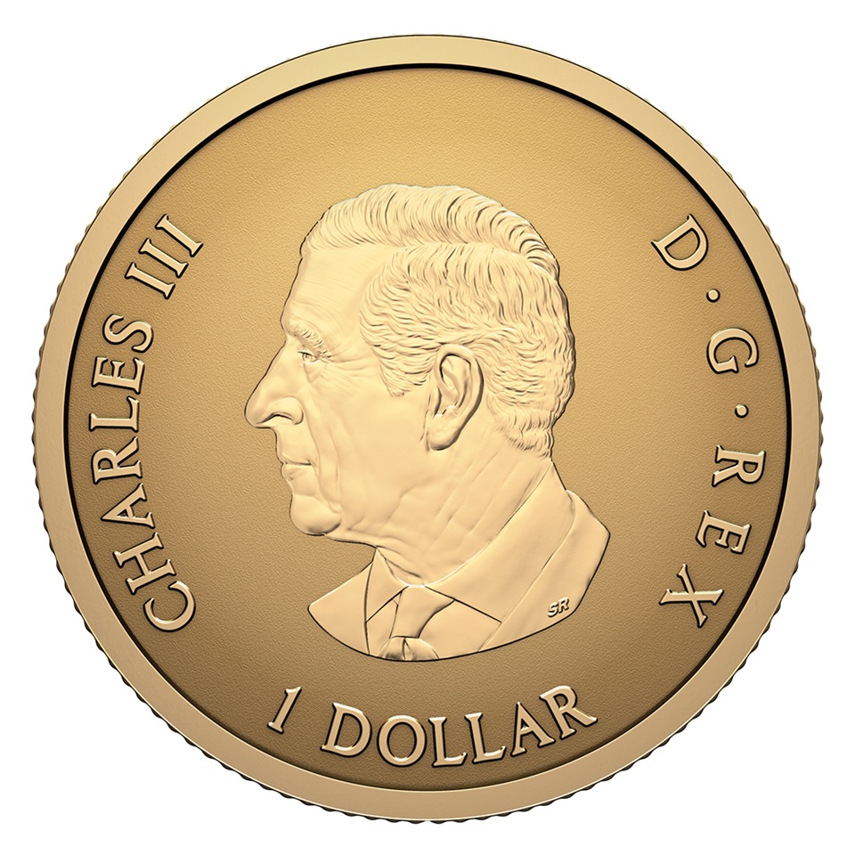 Canada - Pièce 1 Dollar 2027 or BE inversé - Feuille d’érable emblématique – Image 2