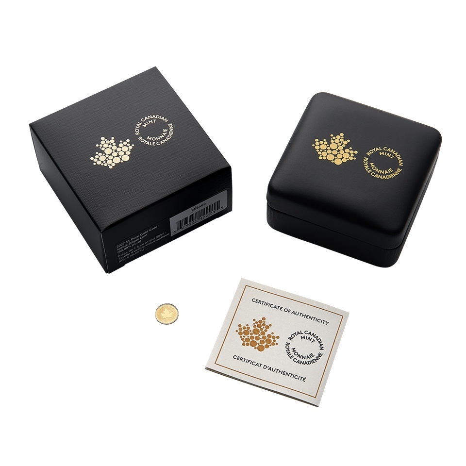 Canada - Pièce 1 Dollar 2027 or BE inversé - Feuille d’érable emblématique – Image 3
