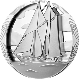 Canada - Pièce 10 Cents 2026 argent BE - Bluenose à relief multiple – Image 7