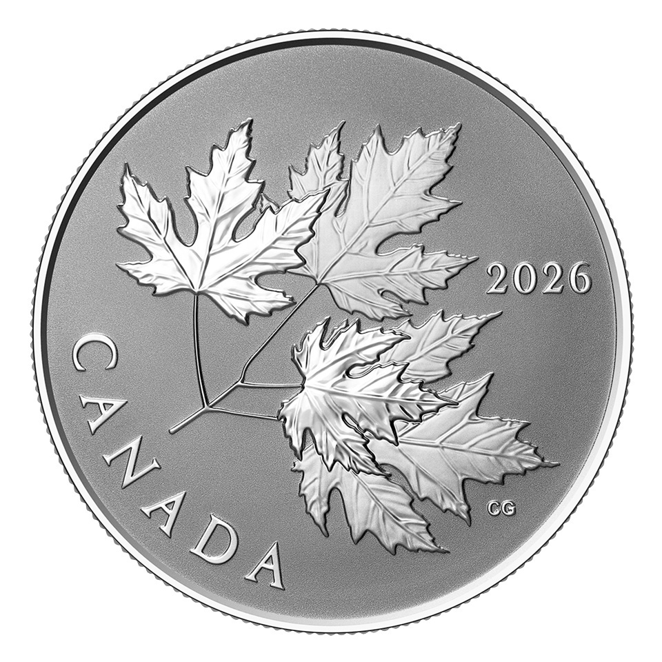 Canada - Pièce 10 Dollars 2026 argent BE inversé - Etincelantes feuilles d’érable