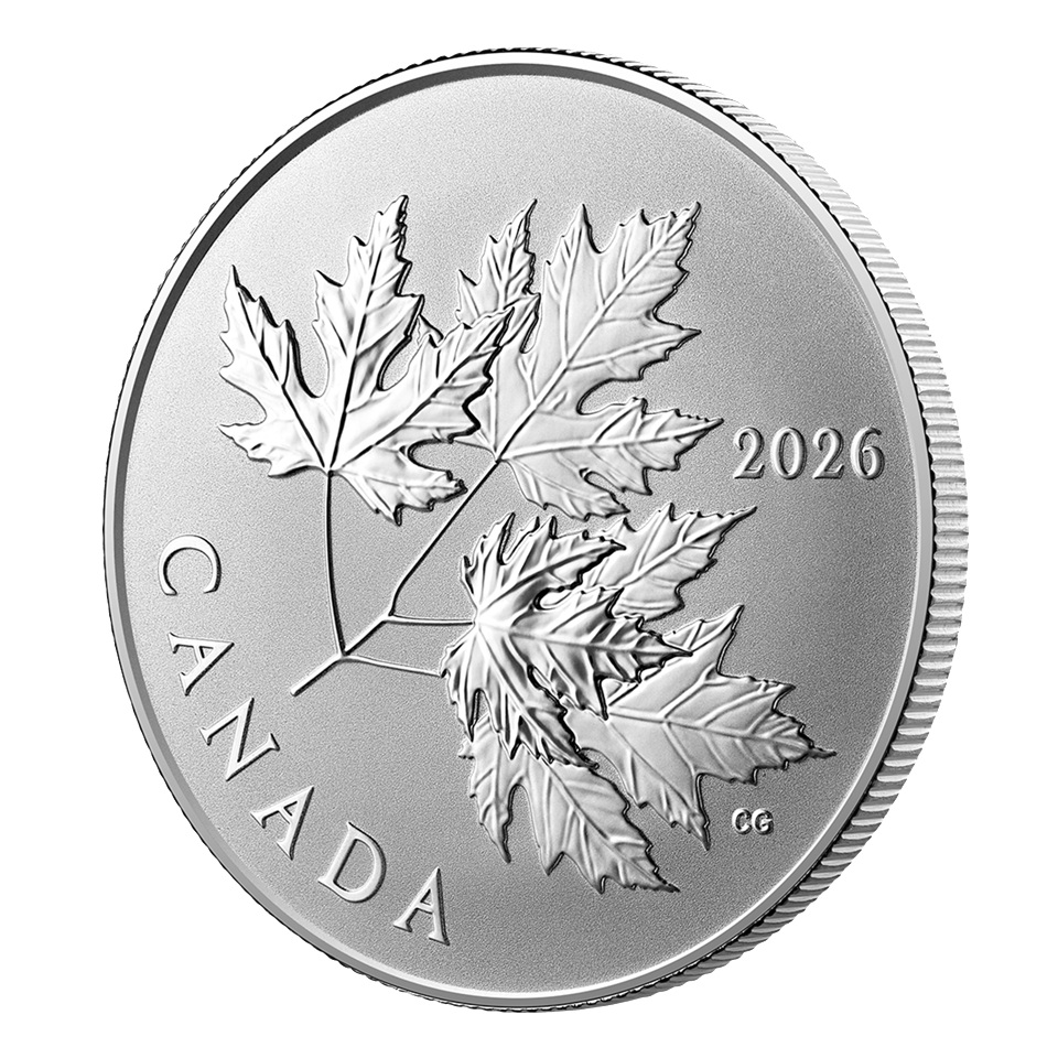 Canada - Pièce 10 Dollars 2026 argent BE inversé - Etincelantes feuilles d’érable – Image 3
