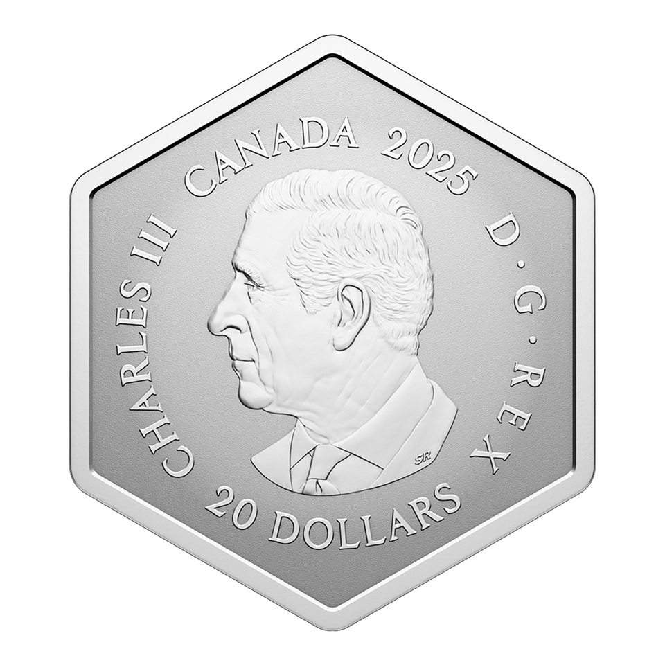Canada - Pièce 20 Dollars 2025 argent BE inversé - Flocon de neige – Image 2