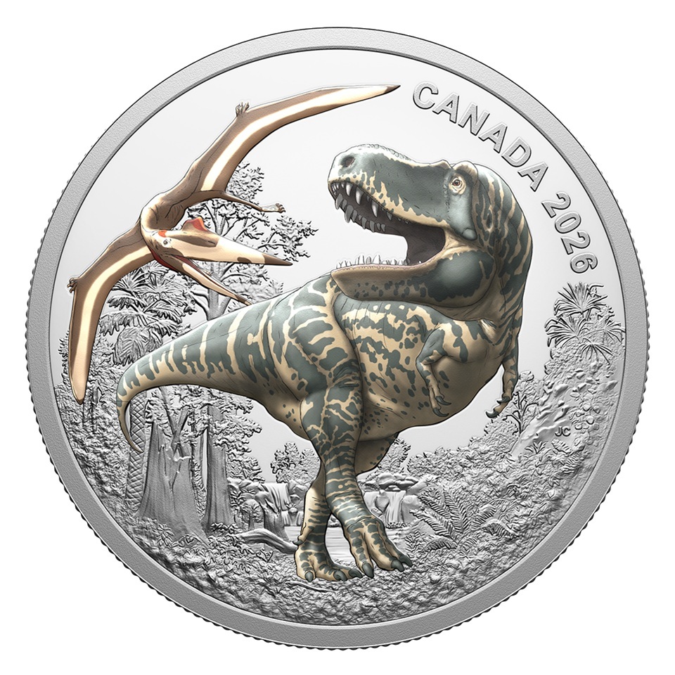 Canada - Pièce 20 Dollars 2026 argent BE - T. Rex
