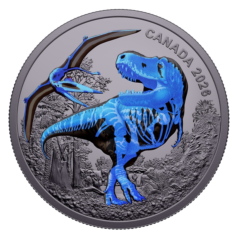 Canada - Pièce 20 Dollars 2026 argent BE - T. Rex – Image 6