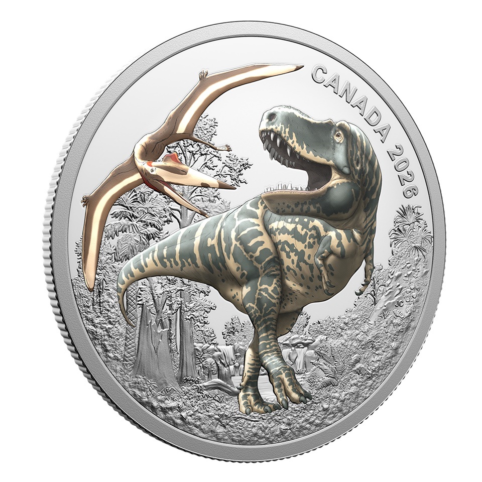 Canada - Pièce 20 Dollars 2026 argent BE - T. Rex – Image 4