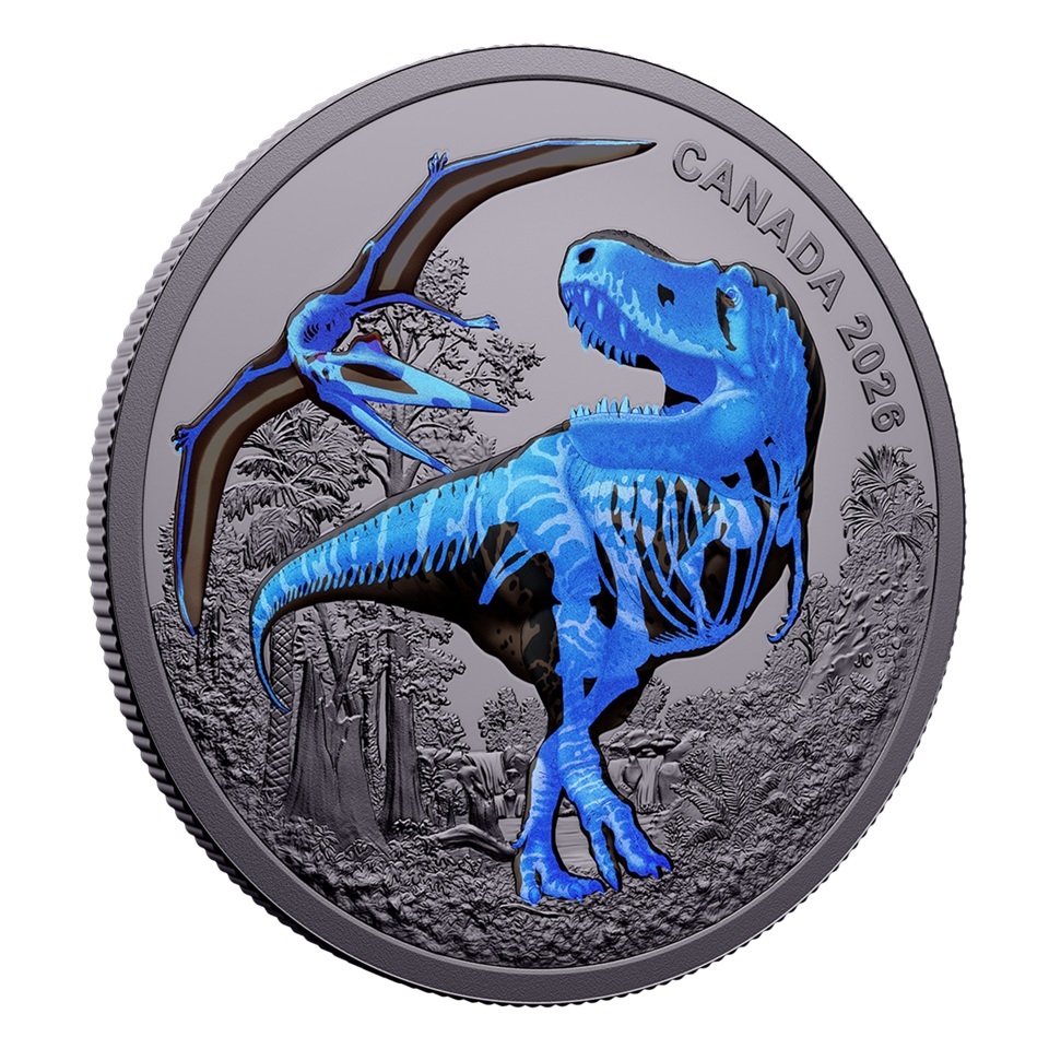 Canada - Pièce 20 Dollars 2026 argent BE - T. Rex – Image 5