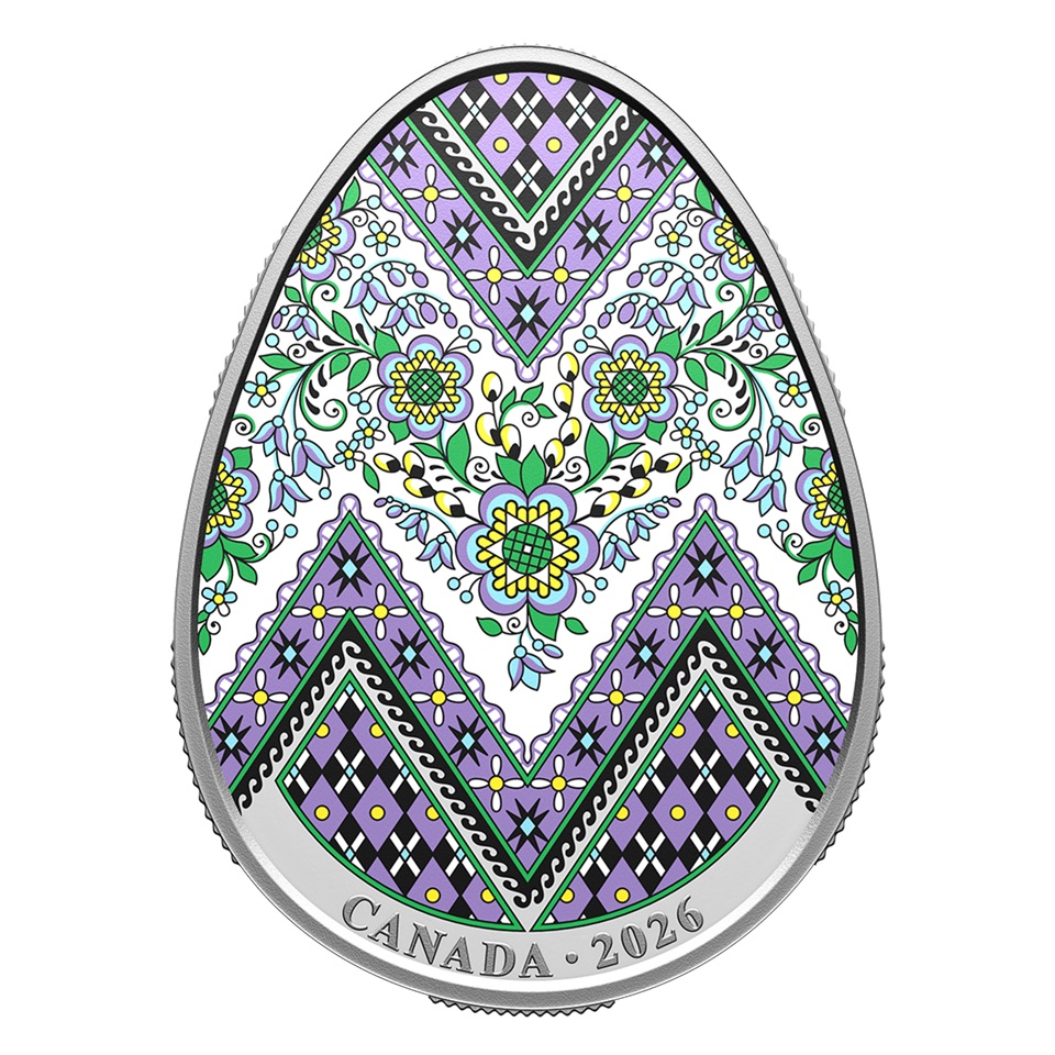 Canada - Pièce 20 Dollars 2026 argent BE - Œuf pyssanka
