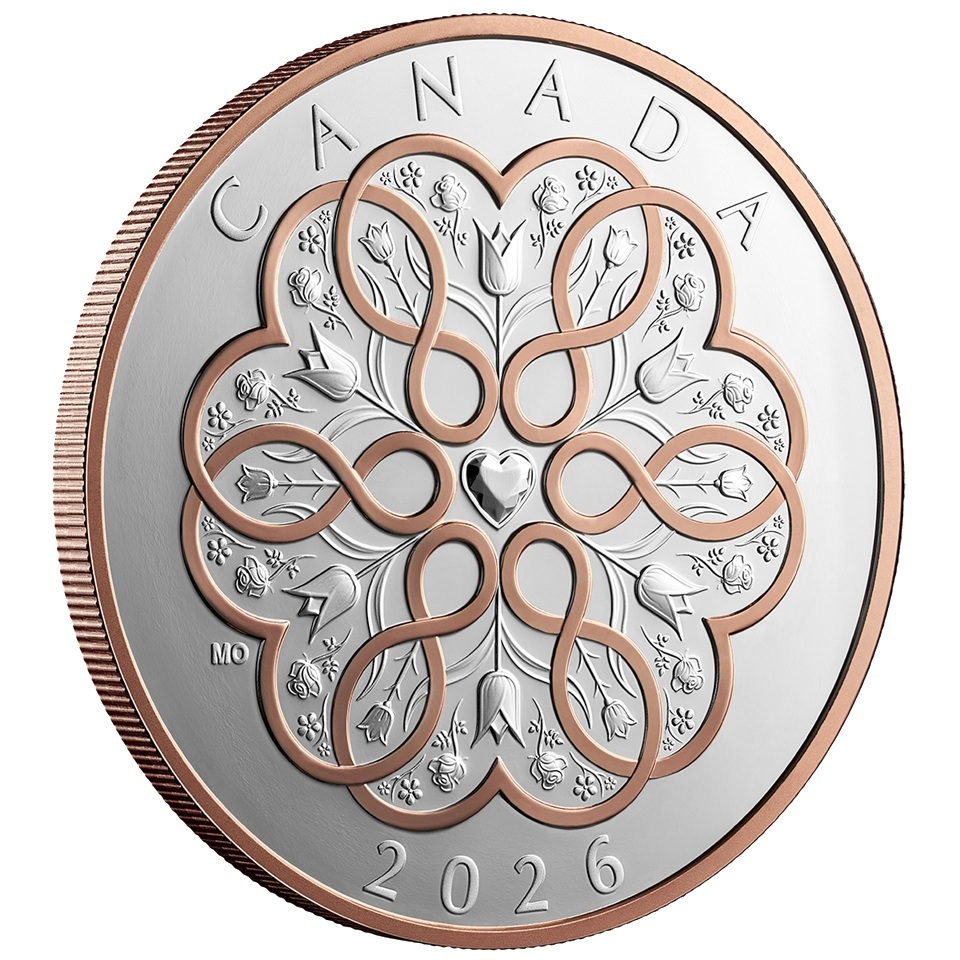 Canada - Pièce 20 Dollars 2026 argent BE inversé - Célébration de l’amour – Image 6