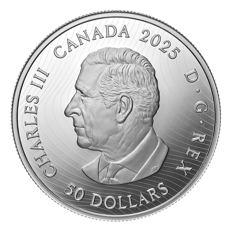 Canada - Pièce 50 Dollars 2025 argent BE - Baffin Island Mountains, de Lawren S. Harris – Image 2