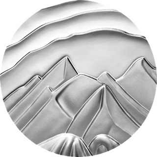 Canada - Pièce 50 Dollars 2025 argent BE - Baffin Island Mountains, de Lawren S. Harris – Image 5