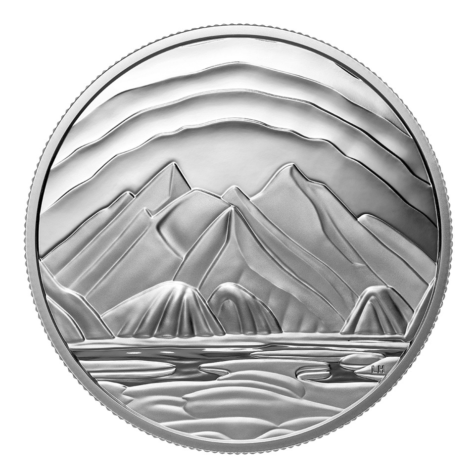 Canada - Pièce 50 Dollars 2025 argent BE - Baffin Island Mountains, de Lawren S. Harris