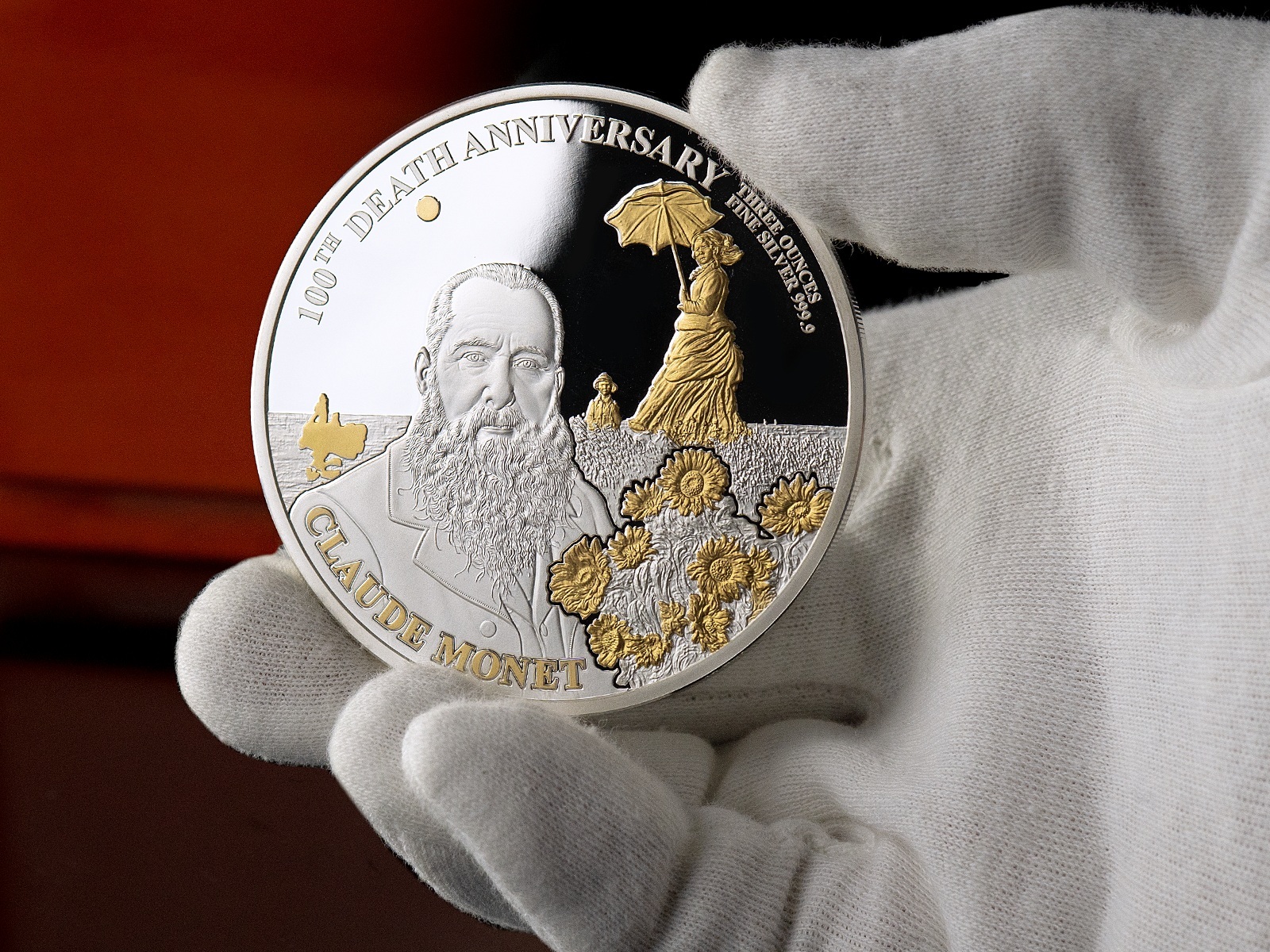 Djibouti - Pièce 200 Francs 3 onces argent BE - Claude Monet – Image 6