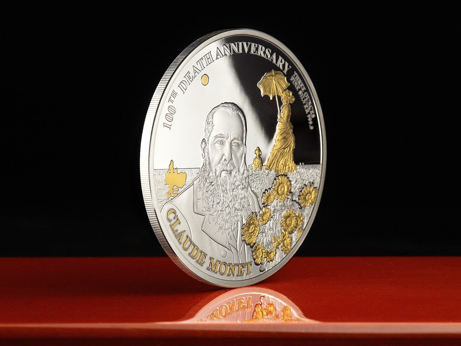 Djibouti - Pièce 200 Francs 3 onces argent BE - Claude Monet – Image 7