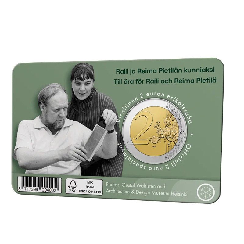 Finlande - Pièce 2 Euro 2026 cupro-nickel et nickel-laiton BU - Raili & Reima Pietilä – Image 2