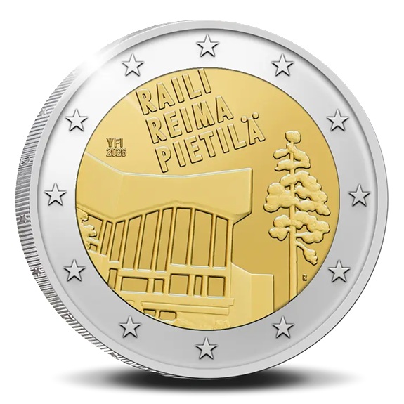 Finlande - Pièce 2 Euro 2026 cupro-nickel et nickel-laiton BE - Raili & Reima Pietilä – Image 2