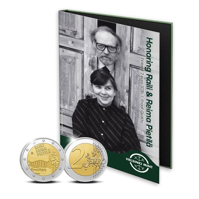 Finlande - Pièce 2 Euro 2026 cupro-nickel et nickel-laiton BE - Raili & Reima Pietilä