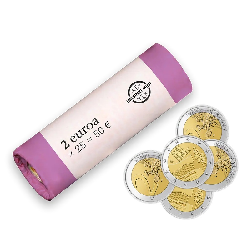 Finlande - Rouleau de 25 pièces 2 Euro 2026 cupro-nickel et nickel-laiton - Raili & Reima Pietilä