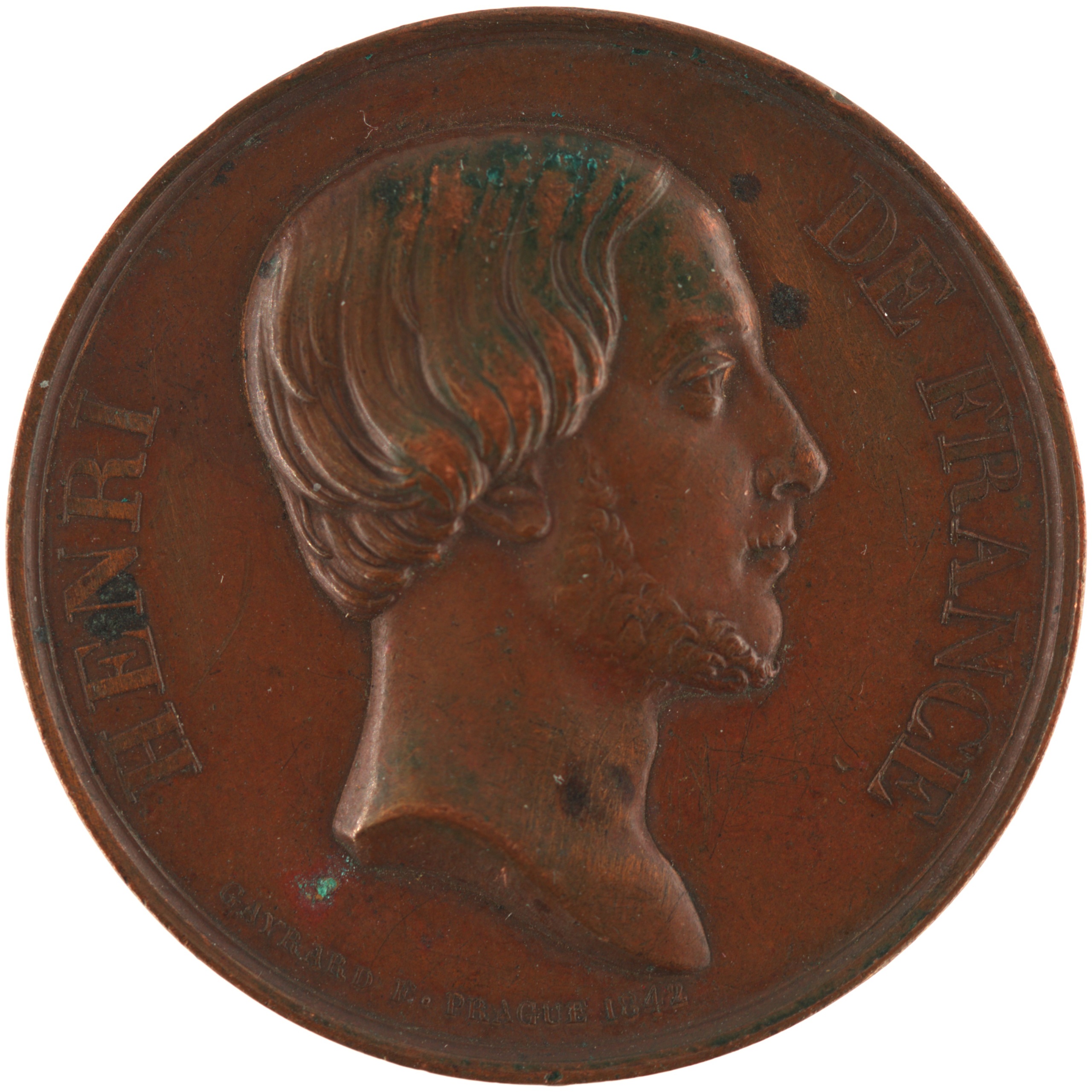 France - Médaille 1842 cuivre - Henri de France