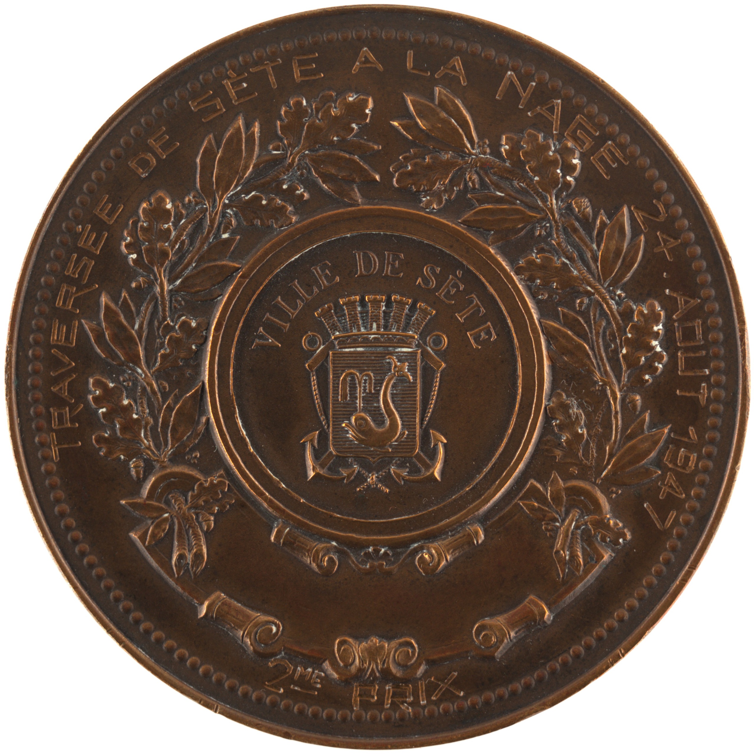 France - Médaille 1947 bronze - Marianne / Ville de Sète