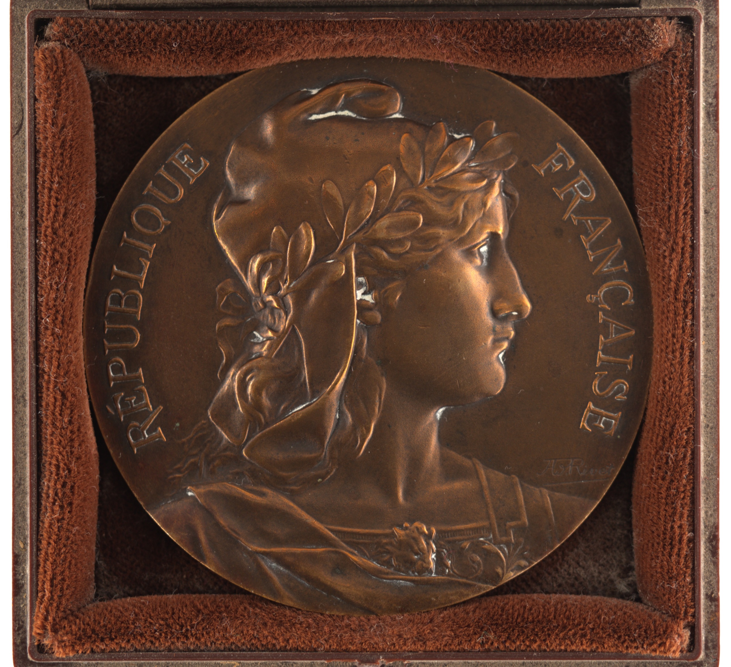 France - Médaille 1947 bronze - Marianne / Ville de Sète – Image 3