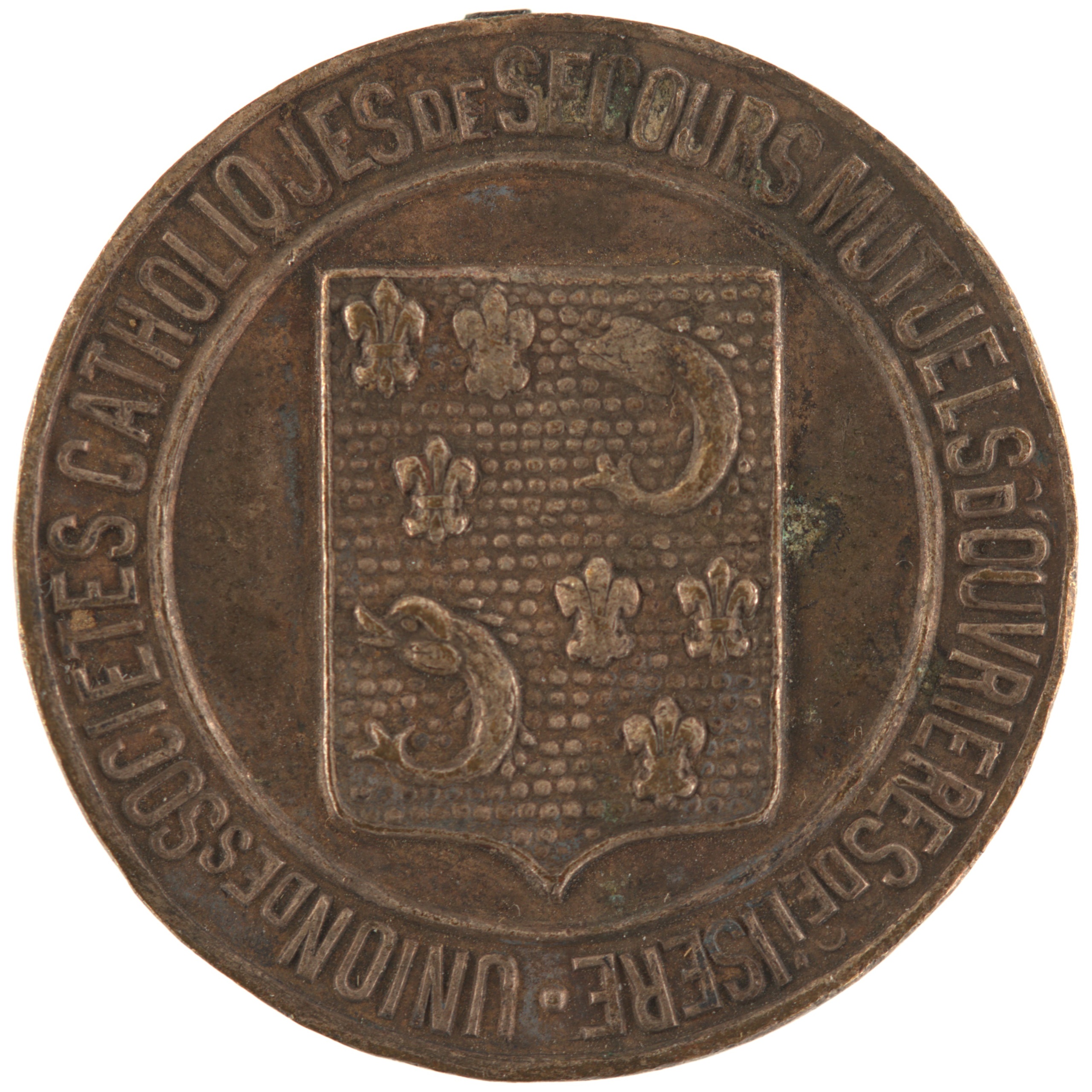 France - Médaille - Union des sociétés catholiques de secours mutuels d'ouvrières de l'Isère
