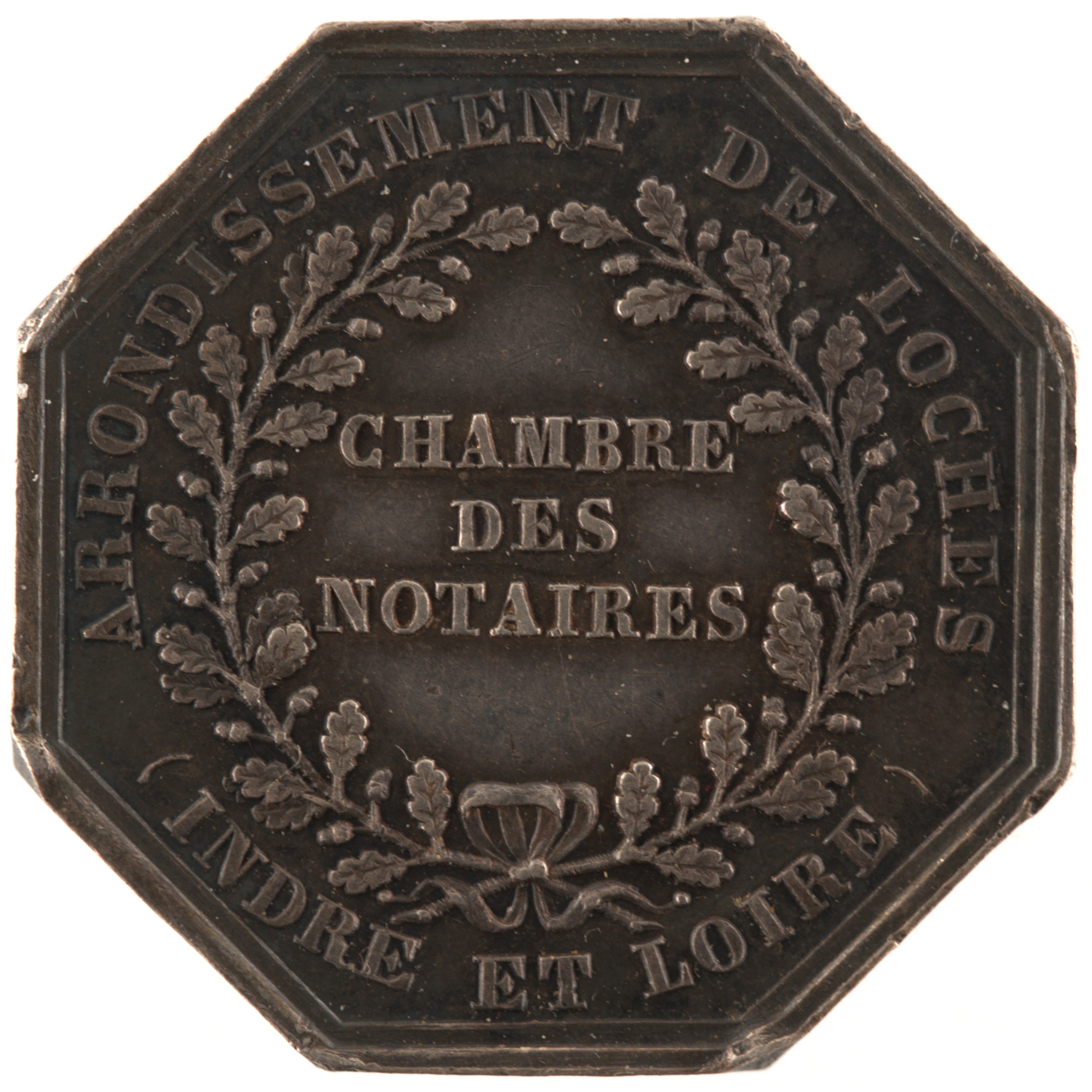 France - Jeton argent - Chambre des notaires de Loches