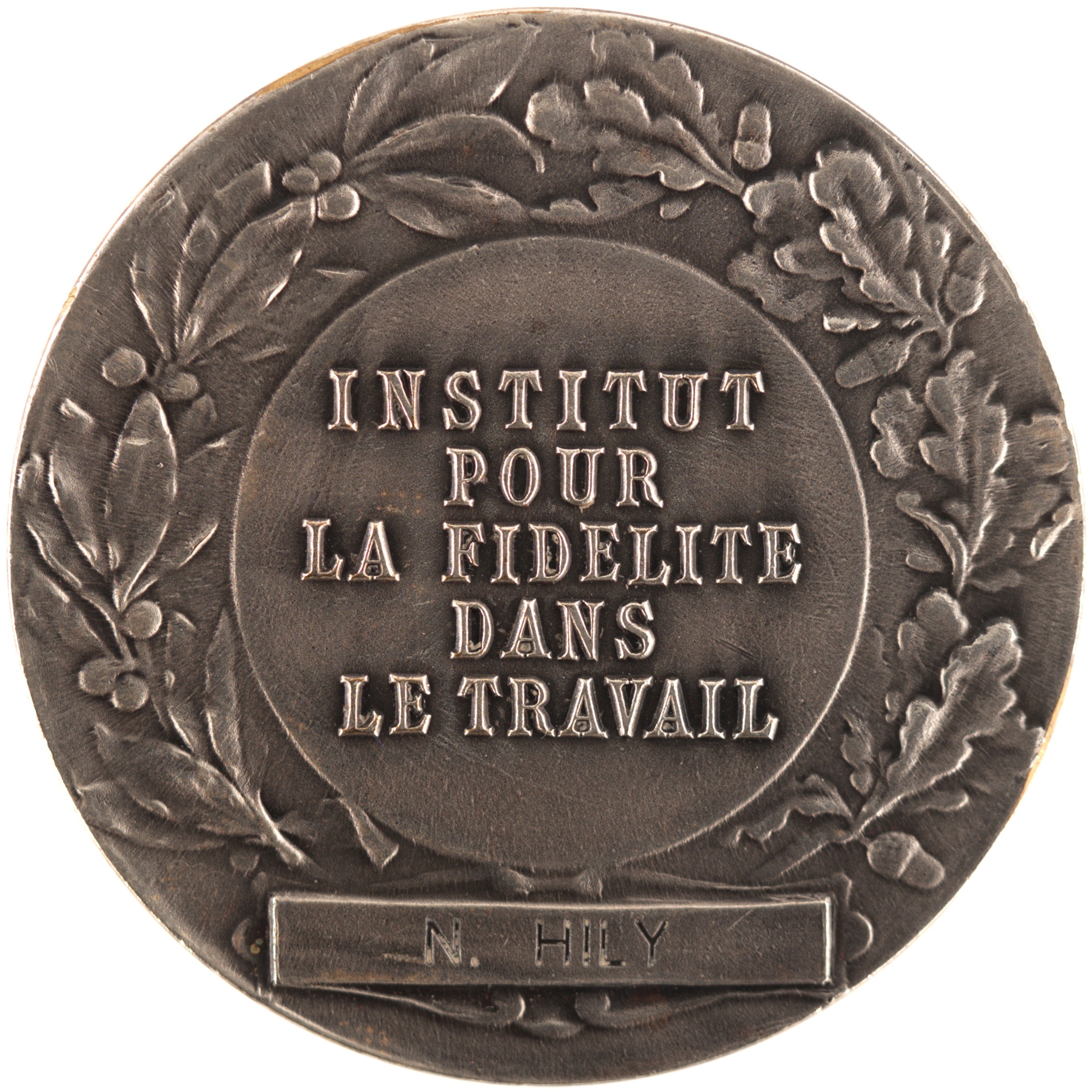 France - Médaille bronze argenté - France / Institut pour la Fidélité dans le Travail