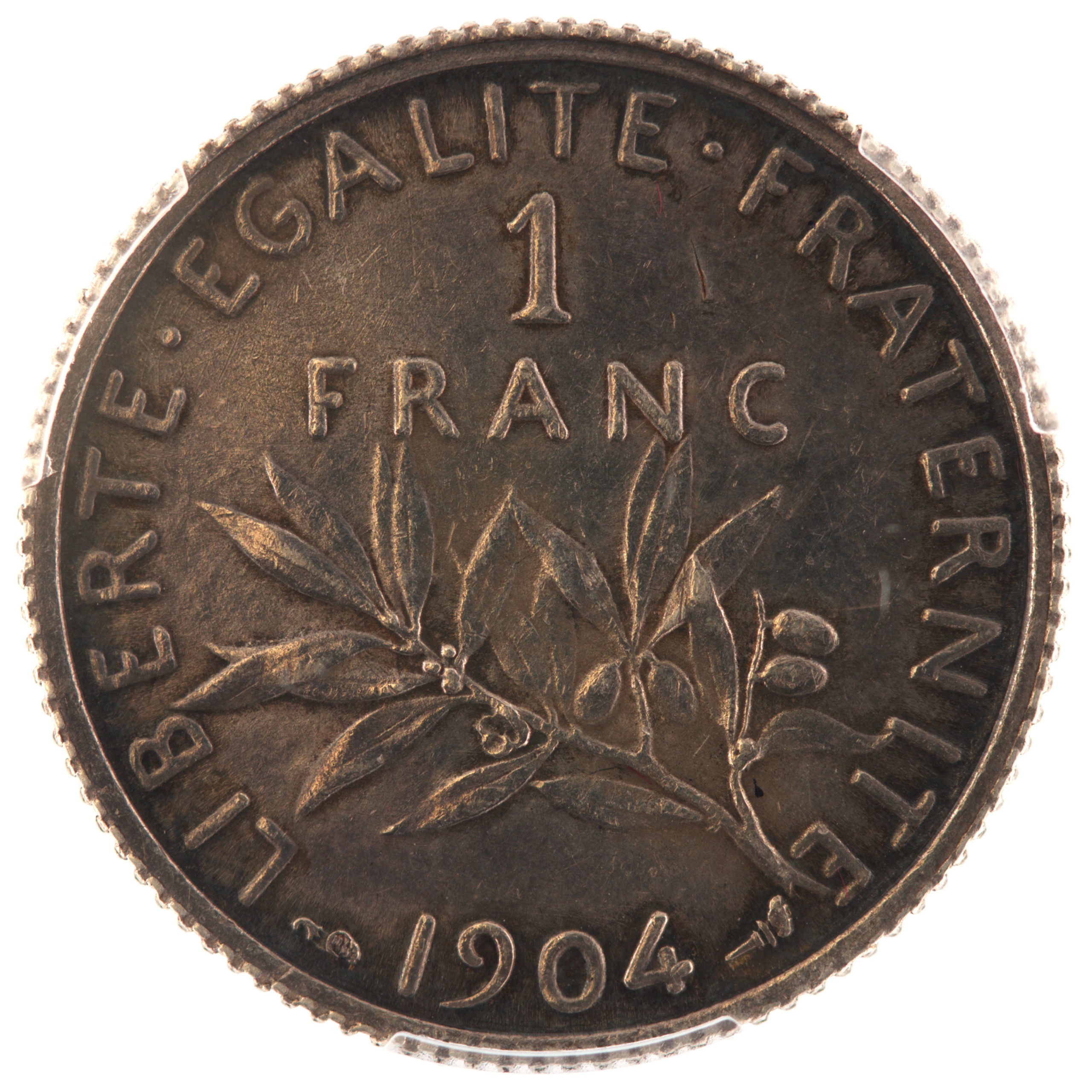 France - Pièce 1 Franc 1904 argent - Semeuse – Image 4