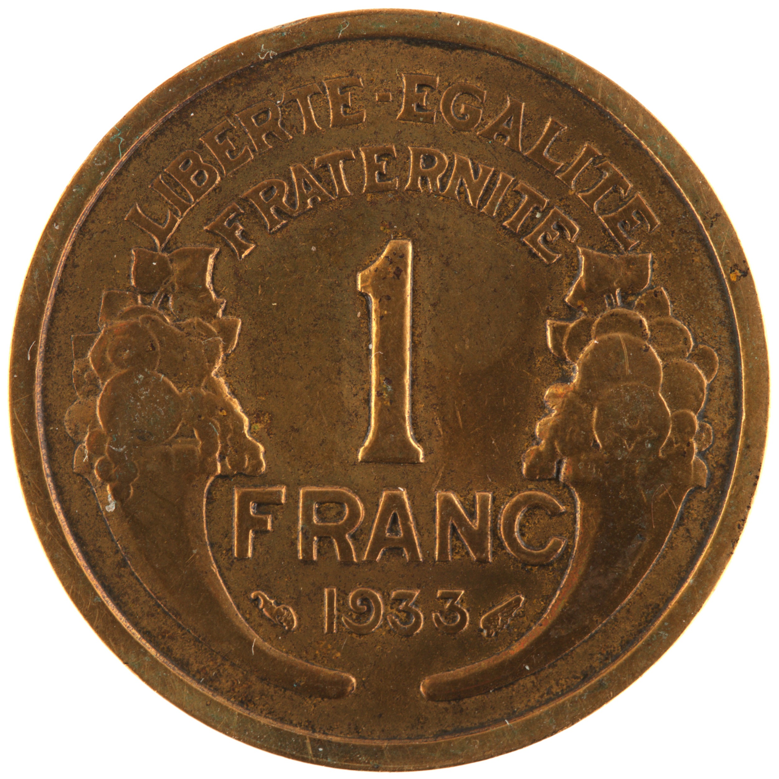 France - Pièce 1 Franc 1933 bronze-aluminium - Morlon