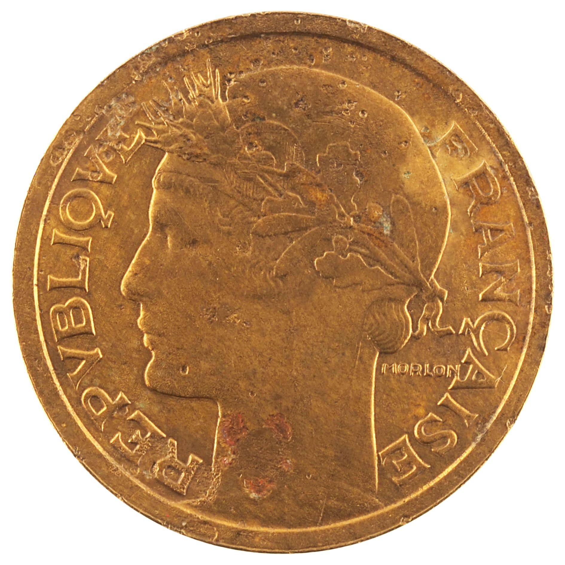 France - Pièce 1 Franc 1941 bronze-aluminium - Morlon – Image 2