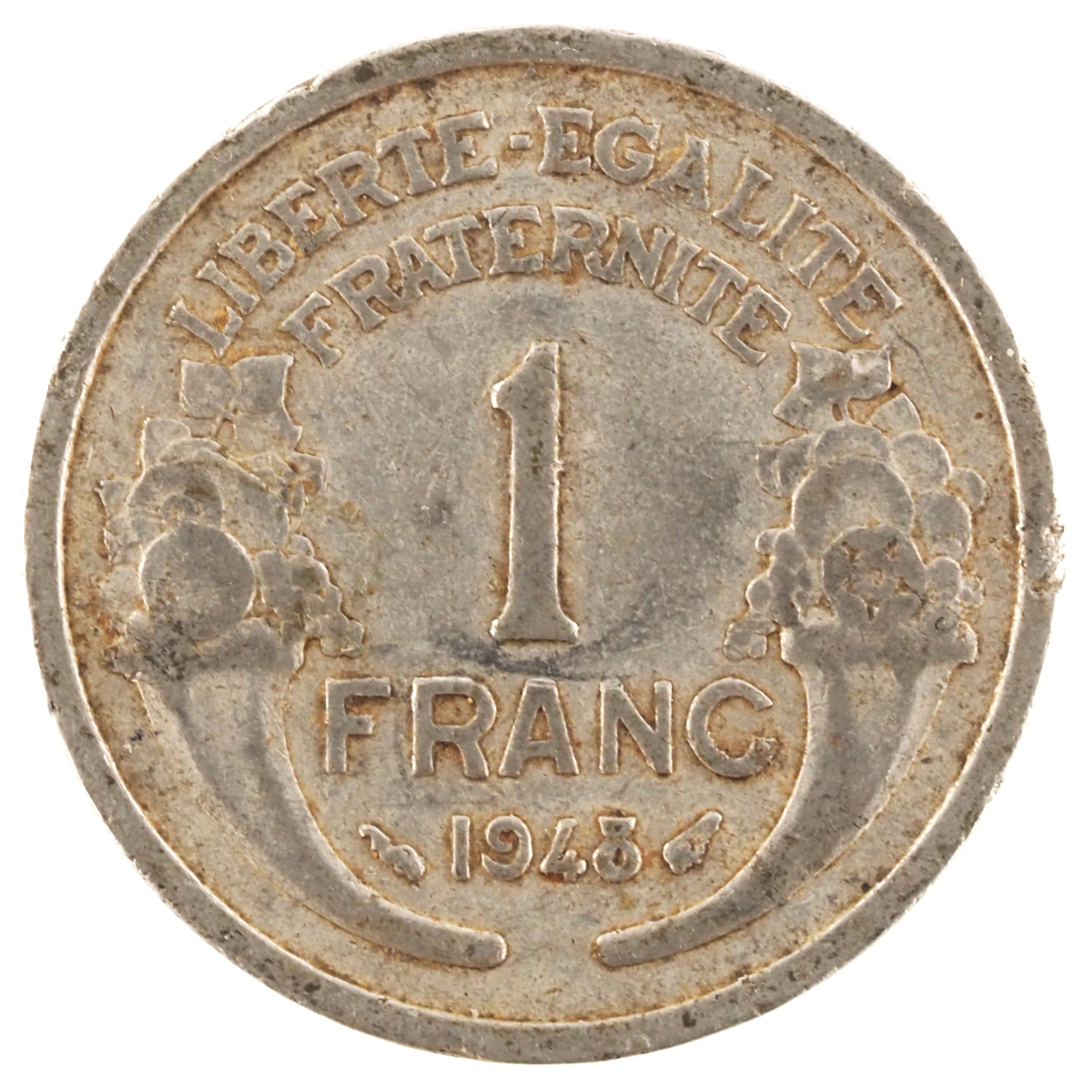 France - Pièce 1 Franc 1948 aluminium - Morlon, légère