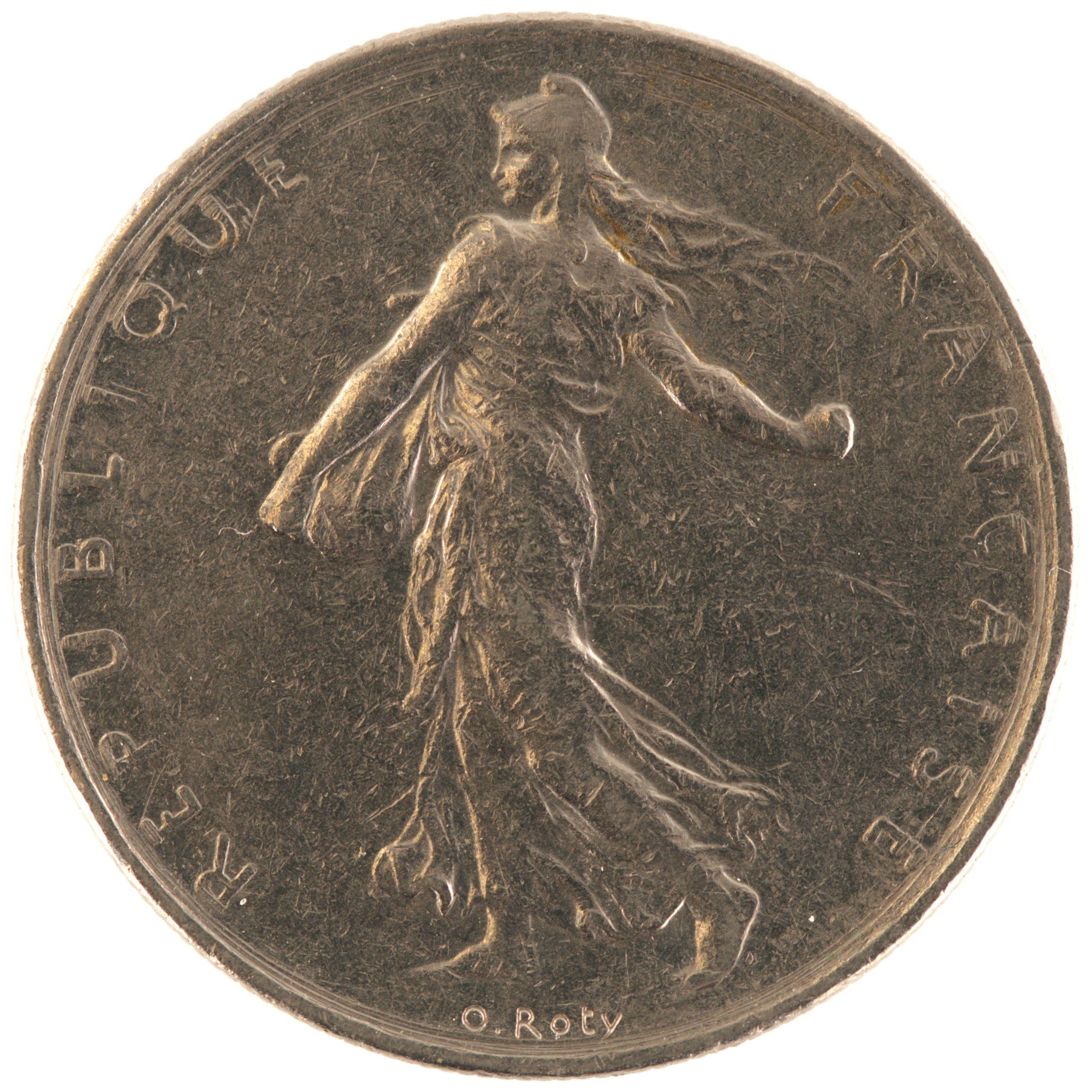 France - Pièce 1 Franc 1977 nickel - Semeuse – Image 2