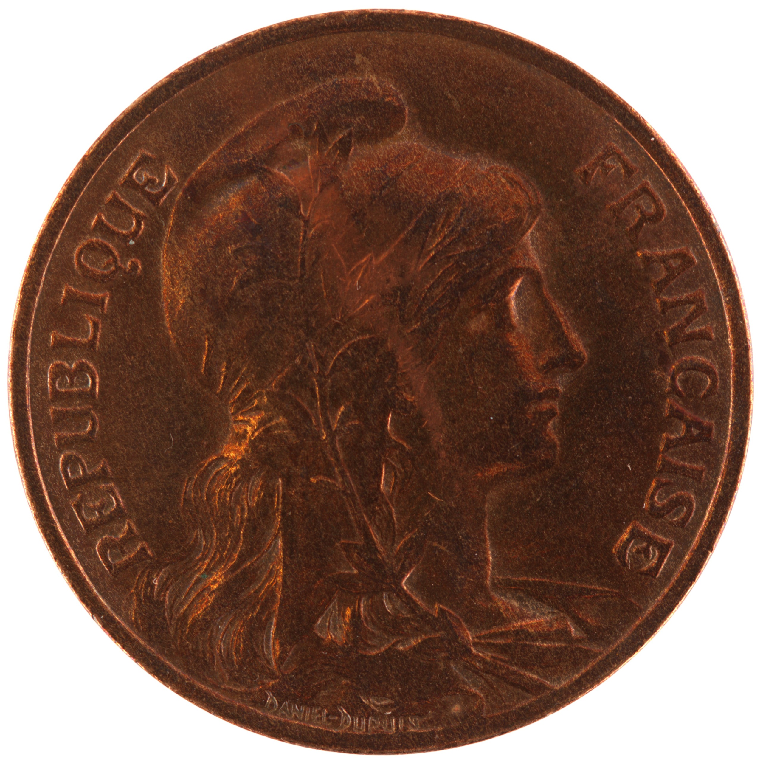 France - Pièce 10 Centimes 1911 bronze - Daniel-Dupuis – Image 2