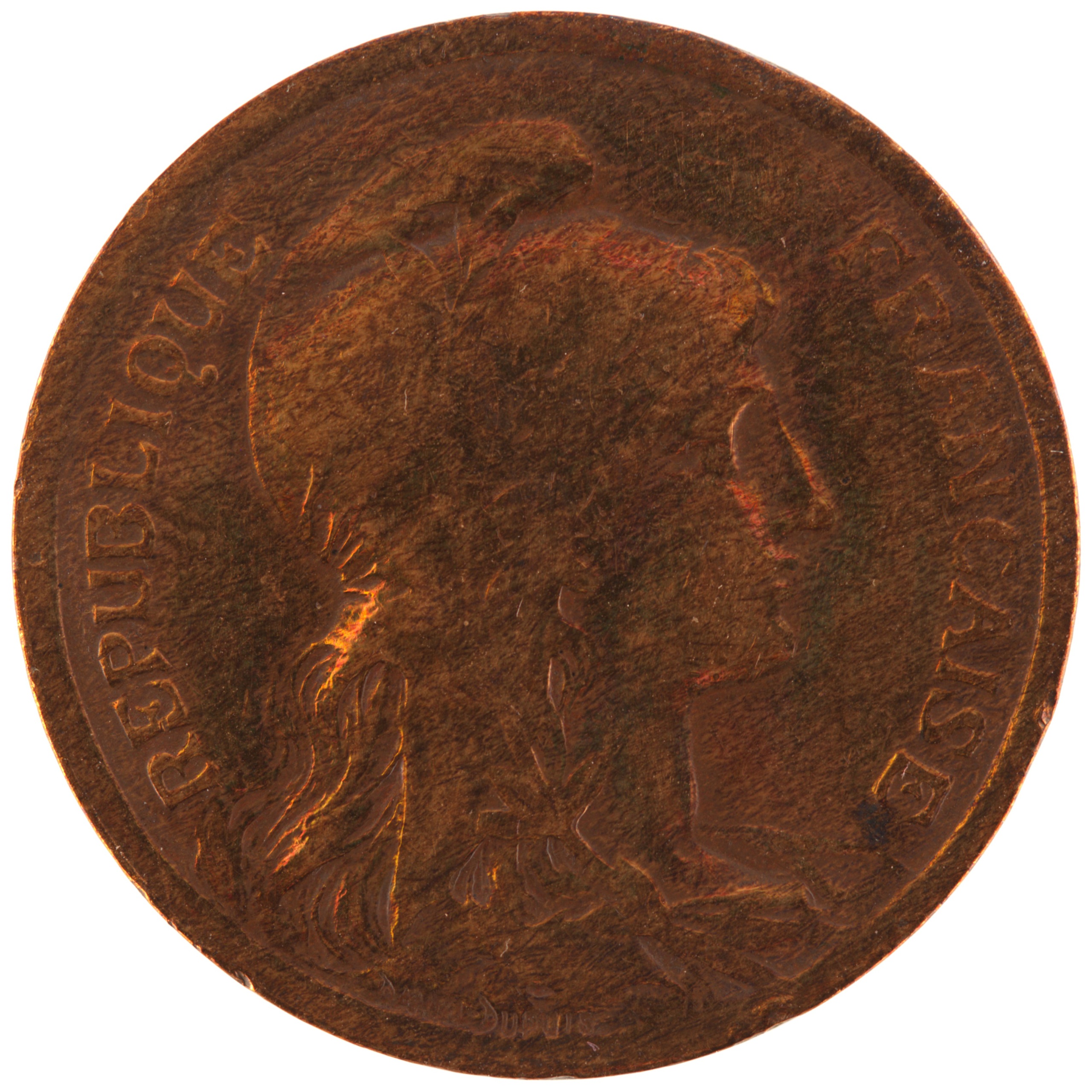 France - Pièce 10 Centimes 1916 bronze - Daniel-Dupuis – Image 2
