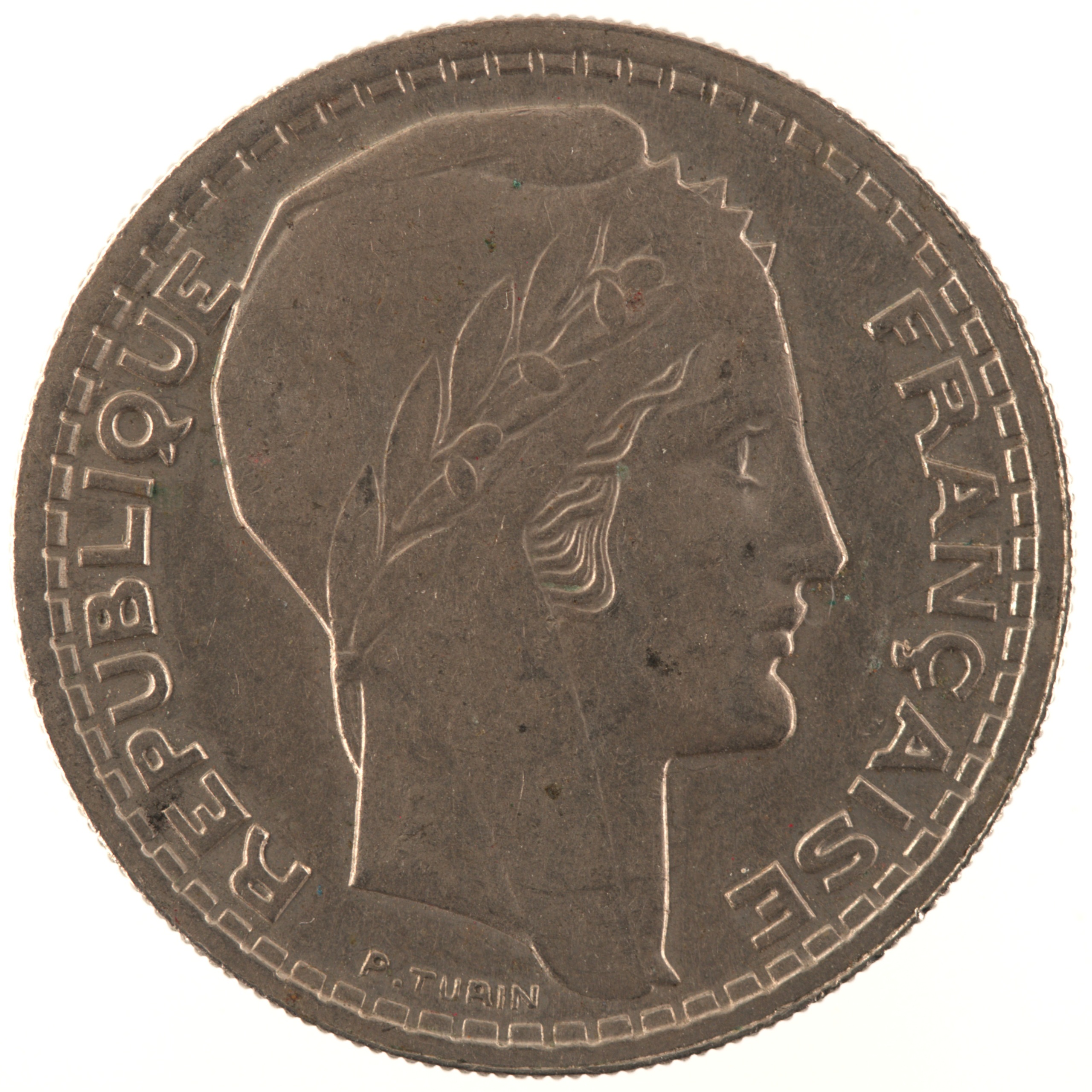 France - Pièce 10 Francs 1946 B cupro-nickel - Turin, grosse tête, rameaux courts – Image 2