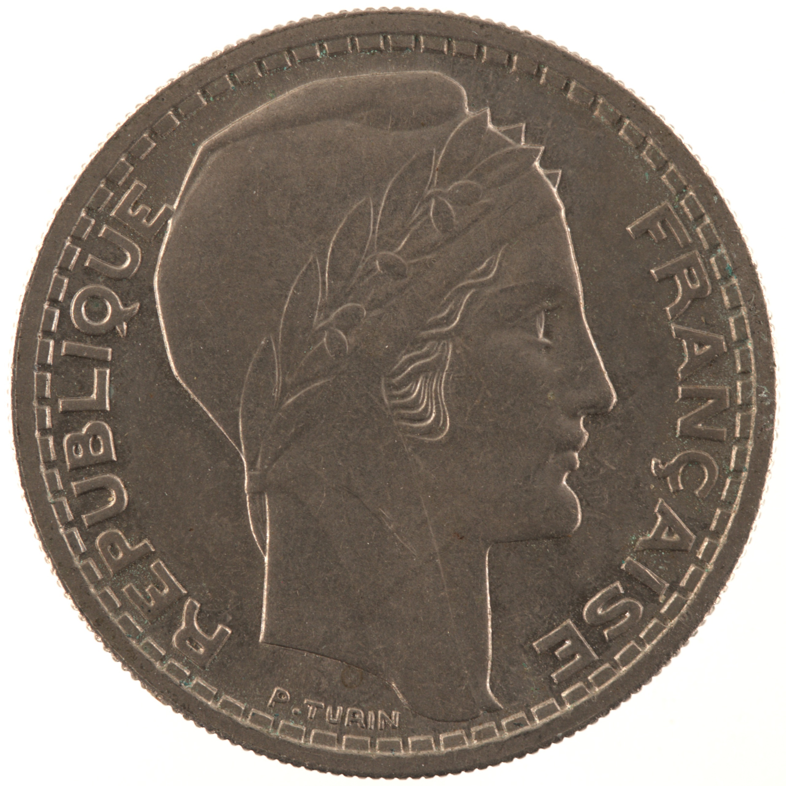 France - Pièce 10 Francs 1946 B cupro-nickel - Turin, grosse tête, rameaux courts – Image 2