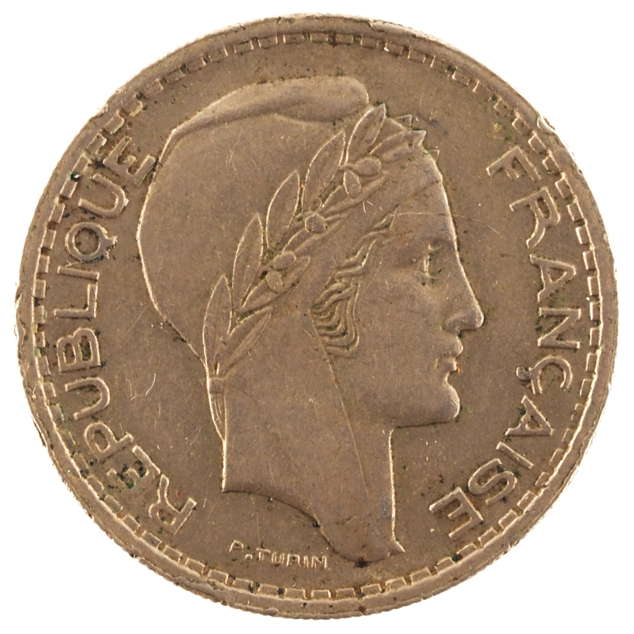 France - Pièce 10 Francs 1948 cupro-nickel - Turin, petite tête – Image 2