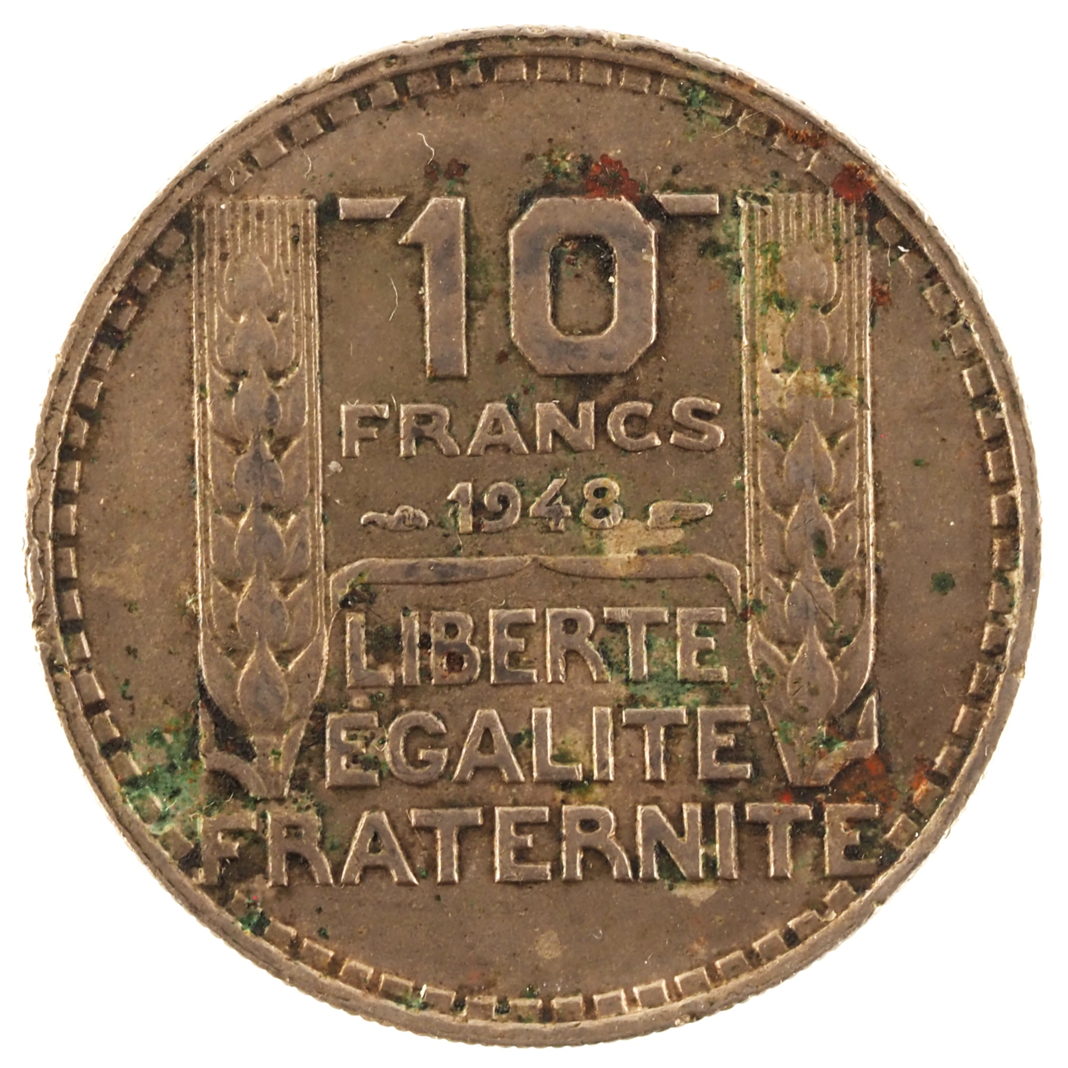 France - Pièce 10 Francs 1948 cupro-nickel - Turin, petite tête