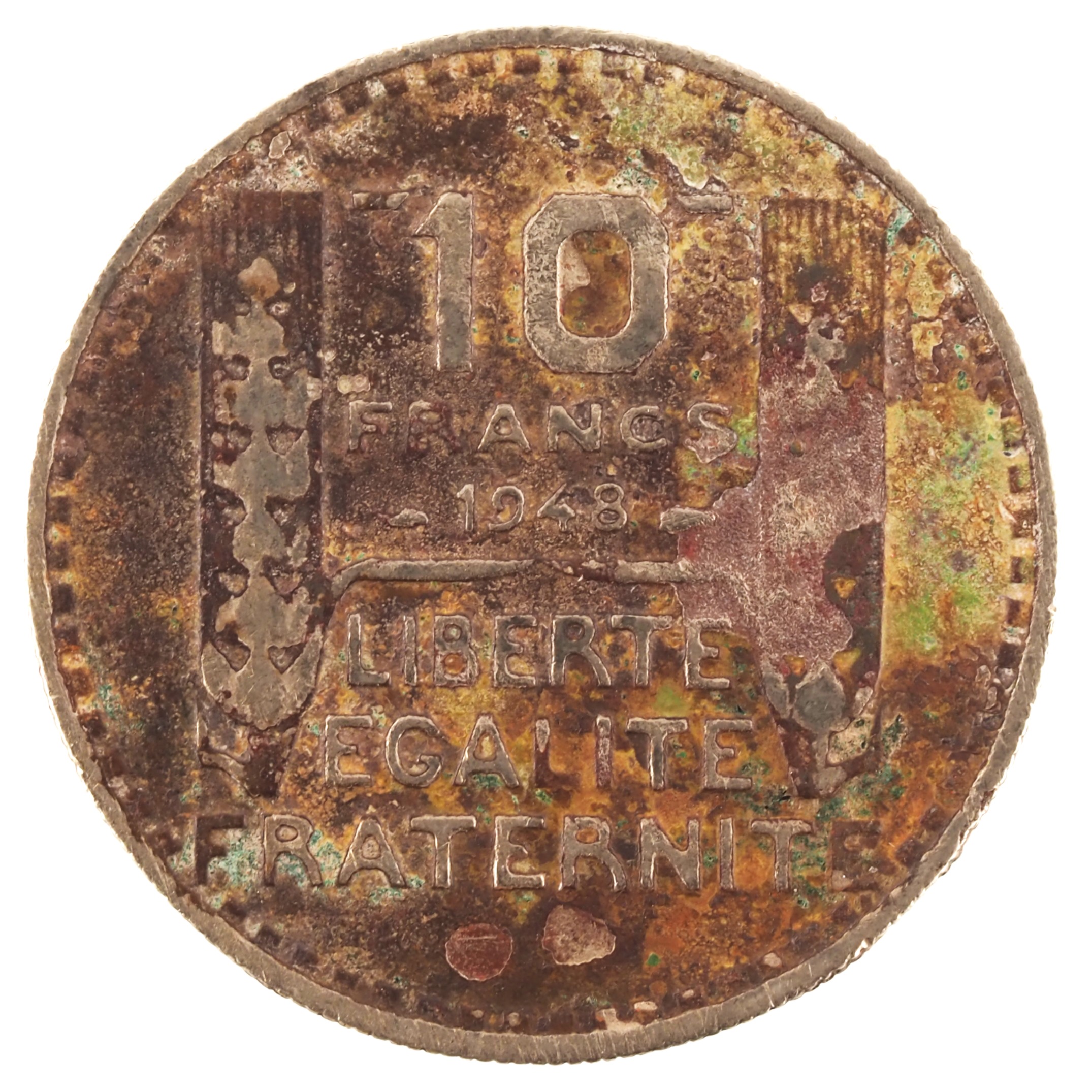 France - Pièce 10 Francs 1948 cupro-nickel - Turin, petite tête