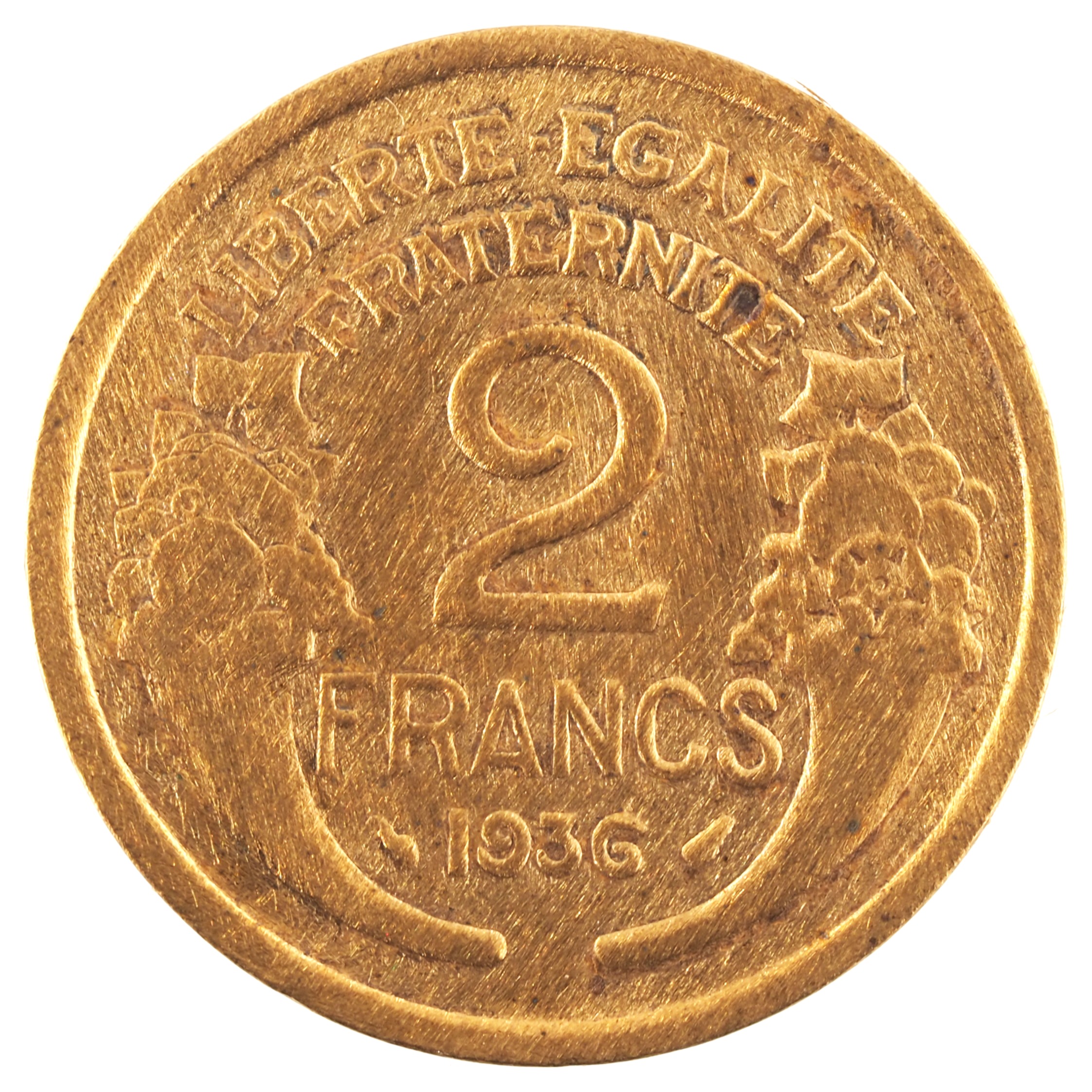 France - Pièce 2 Francs 1936 bronze-aluminium - Morlon