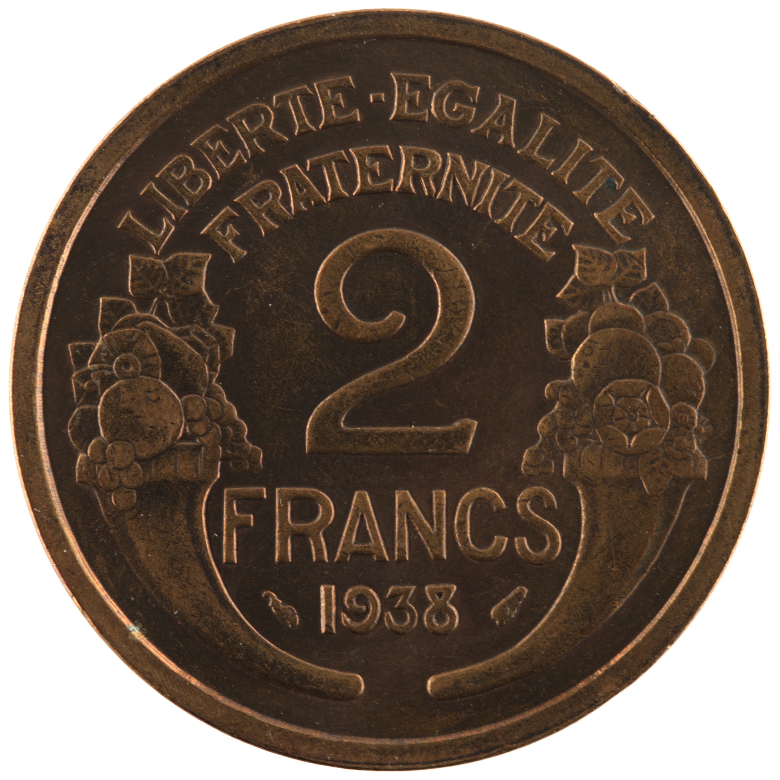 France - Pièce 2 Francs 1938 bronze-aluminium - Morlon